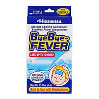 Bye Bye Fever Hisamitsu Miếng dán giảm sốt, hạ nhiệt nhanh kéo dài đến 10 giờ (hộp 8 gói )