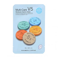 Mặt Nạ Rainbow L'affair Multi Care V5 Moisture Vitamin  dưỡng da giúp cung cấp dưỡng chất và độ ẩm cho da ( Gói 25ml)