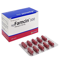 Thuốc Agifamcin 300 Agimexpharm dùng để điều trị mọi thể lao, phong (10 vỉ x 10 viên)