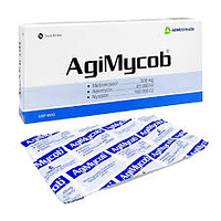 Viên đặt phụ khoa Agimycob Agimexpharm điều trị viêm âm đạo (1 vỉ x 10 viên)