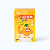 BAYER REDOXON KID - Viên Nhai Bổ Sung Vitamin C Hỗ Trợ Tăng Cường Hệ Miễn Dịch Cho Trẻ (Hộp 60 Viên).