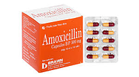 Thuốc Amoxicillin Capsules BP 500mg Brawn điều trị nhiễm khuẩn (10 vỉ x 10 viên)