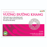 Vương Đường Khang giảm biến chứng tiểu đường hộp 2 vỉ x 10 viên