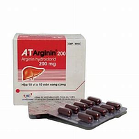 Arginin 200mg hạ men gan, tăng cường chức năng gan, viên nang (10 VI X10 VIEN)
