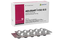 Thuốc Agilosart-H 50/12.5 Agimexpharm điều trị tăng huyết áp (3 vỉ x 10 viên)