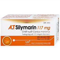 Silymarin 117mg hỗ trợ điều trị bệnh viêm gan mạn tính, xơ gan, dạng viên nén bao phim (3VIX10VIEN)