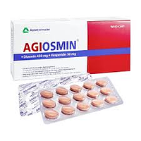 Thuốc Agiosmin Agimexpharm điều trị suy tĩnh mạch mạn tính (4 vỉ x 15 viên)