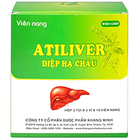 Atiliver hỗ trợ điều trị viêm gan, tăng men gan, viên nang cứng (10 vỉ x 10 viên)