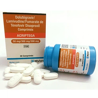 Acriptega 50mg/300mg/300mg Mylan điều trị nhiễm virus gây suy giảm miễn dịch ở người HIV-1 (30 viên)