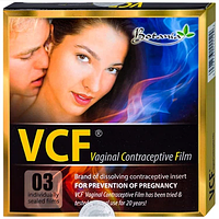 Màng phim tránh thai VCF Botania có khả năng diệt tinh trùng mỗi lần giao hợp (3 miếng)