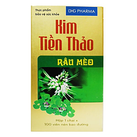 Kim Tiền Thảo Râu Mèo hỗ trợ điều trị sỏi tiết niệu, sỏi thận (lọ 100 viên nén bao đường)