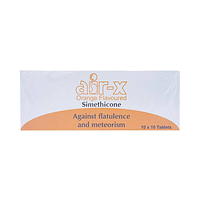 Air-X hương vị cam điều trị đầy hơi, chướng bụng hộp 10 vỉ x 10 viên nén nhai