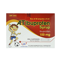  A.T Ibuprofen 100mg giảm đau, kháng viêm, hạ sốt (hộp 30 ống )
